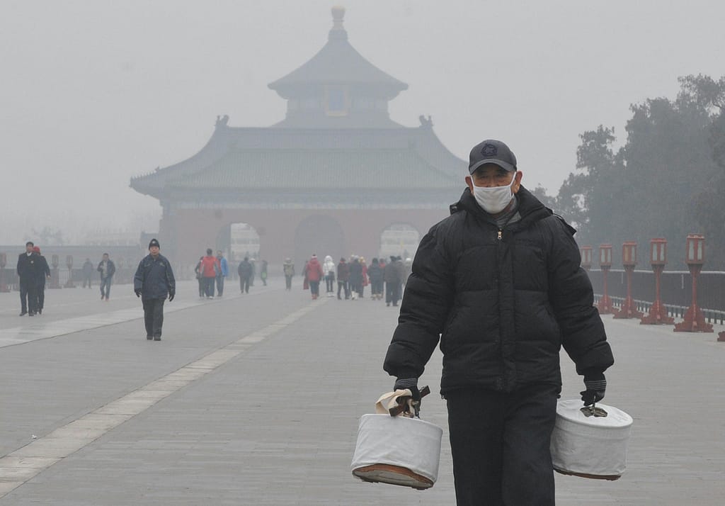 Beijing China - Smog filled air, they could use a Great Reset of their air pollution laws, but it will never happen.